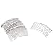 Honbay 6PCS Silver Fancy DIY Hair Clips Metal Wire Hair Combs Bridal Wedding Veil Combs (22 teeth)