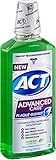 ACT Advanced Care Plaque Guard Mouthwash, Clean Mint 18 oz