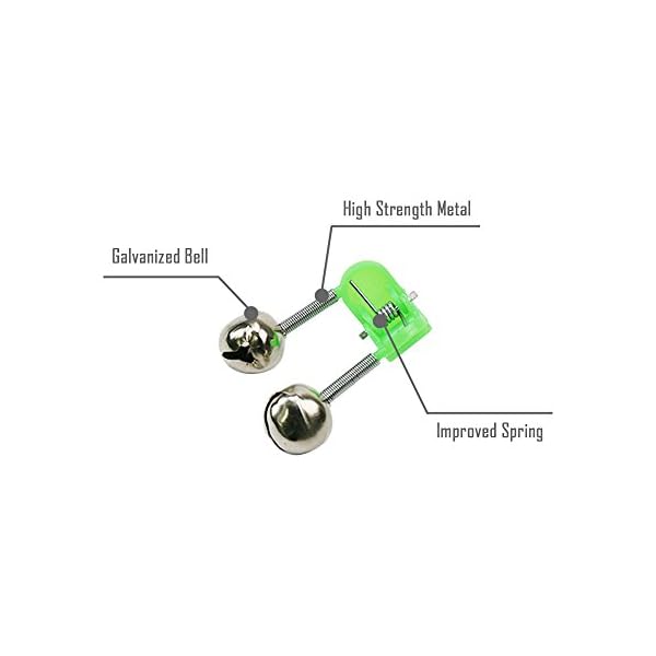 Sportsvoutdoors-203050100Pcs-Fishing-Alarm-BellsDual-Alert-Clip-Style-Suitable-For-All-Kinds-of-Sea-Rod