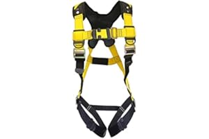 GUARDIAN FALL PROTECTION Guardian 37102 Series 3 Harness, Fall Protection Harness, X-Large/XX-Large, Yellow/Black