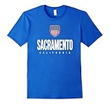 Men's Sacramento California T-shirt City Hometown Travel Souvenir 3XL Royal Blue