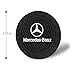 Wall Stickz Auto Sport 2.75 Inch Diameter Oval Tough Car Logo Vehicle Travel Auto Cup Holder Insert Coaster Can 2 Pcs Pack Fit Benz Accessories