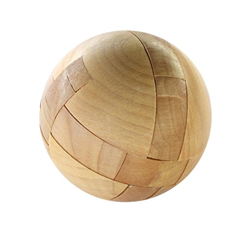 Morecome Wooden Intelligence Toy Brain Teaser Game 3D IQ Puzzle for Kids Adults (A) - Thumbnail 2