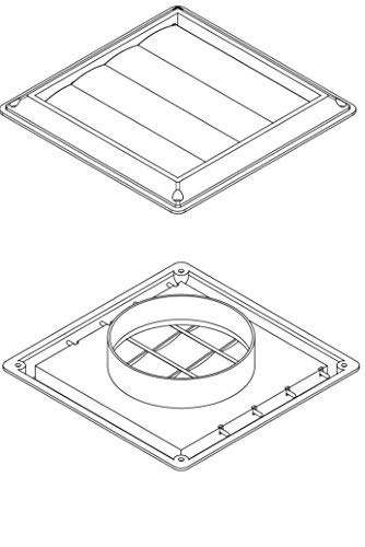 Lambro Plastic Vent (5", White)