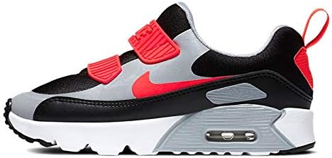 Amazon ナイキ エア マックス タイニー 90 スリッポン 1927 024 キッズ ギフト スニーカー シューズ 19cm Black Red 024 シューズ バッグ