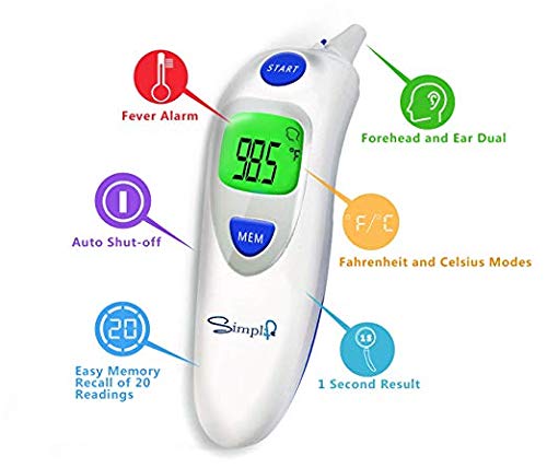 1 Forehead+Thermometer+Infrared+Temporal+Children