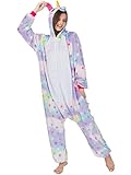 iSZEYU Adult Pajamas Unicorn Costume Onesies for Women Men Teen Girl Animal Onsie Youth