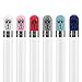 Teyomi Compatible Apple Pencil Cap,6pcs Silicone Protective Replacement Cartoon Drawing Cap Compatible Apple Pencil Tips (Mix Color)