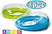 Intex Sit 'N Lounge Inflatable Pool Loungers Blue & Green Gift Set Bundle - 2 Pack, 47