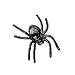 Partay Shenanigans Plastic Spider Toys - 100 Pack Black Realistic Fake Spider Props for Halloween, Prank, Haunted House Decorations 4-5cm