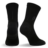 Travelsox The Best Dress and Travel Crew Compression Socks TSC, Black, Large