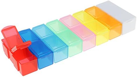baosity 7 días Caja con separador de Medicamentos Viaje Pastillero: Amazon.es: Belleza