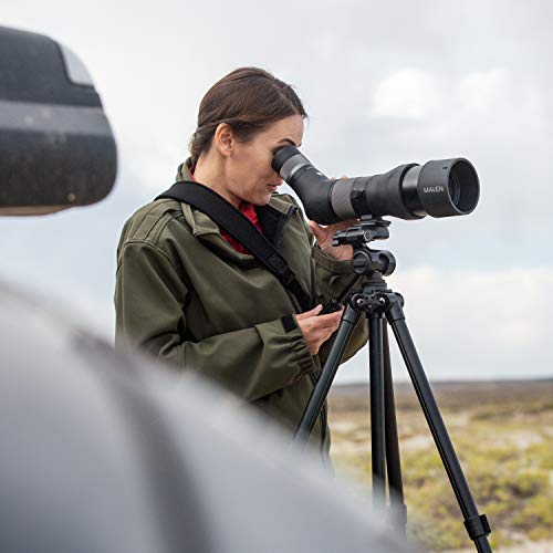 Maven S.1.A 25-50 X 80mm FL Spotting Scope Gray/Orange Flourite Lens - Thumbnail 5