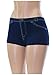 WS Women's Seamless Mamia Panty BoyShorts Stretch Classy Sexy Multi-6 pack (Denim-6pack)