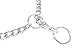 Vcalabashor Chain Dog Collar / Choke Training Slip Collars / Chormed Steel Command Obedience Collar / Silver 16