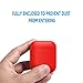 AirPods Case Protective, FRTMA AirPods Silicone Skin Case with Sport Strap Compatible with Apple AirPods (Red)