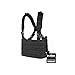 Zephyr Tactical Ops MOLLE Chest Rig with Adjustable Padded Shoulder Straps - Black