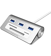 Sabrent Sabrent HB-MCS4 Premium Hub 3 ports USB 3.0 en aluminium avec lecteur de carte multi (30,...