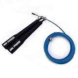 Speed Jump Rope with super-fast high-grade metal bearings, best for Boxing, MMA and endurance fitness training with this speed cable rope.