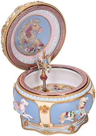 Amazon Co Jp オルゴール ビンテージオルゴールの箱の回転馬のオルゴールledライトの発光カルーセルオルゴールの机のデコレーションクリスマスギフトビンテージパーソナライズ可能なギフトバレンタインデープレート娘のためのプレゼント 音楽ボックス Color Sunshine