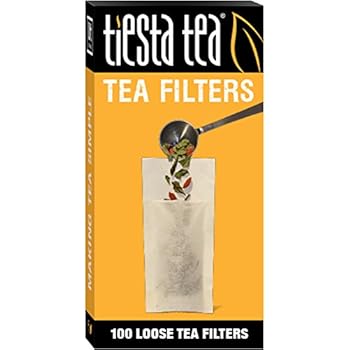 Tiesta Tea | Loose Leaf Tea Filters | 100 Count | Disposable Tea Infuser | 100% Natural Unbleached Paper | Steeps Tea and Coffee | Eco-Friendly | Single Serve Filter for a Cup of Tea
