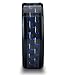 King Will GENTLEMENT Tungsten 8mm Black and Blue Carbon Fiber Inlay High Polish Men's Wedding Band Ring 8.5