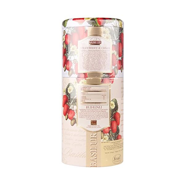 Basilur Tea Zinndose mit zwei Schichten, Erdbeere/Creme/Ruhuna Tee, 125 g – Bild 7