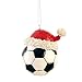 Soccer Ball Santa Ornament