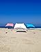 Neso Tents Beach Tent with Sand Anchor, Portable Canopy Sun Shelter, 7 x 7ft - Patented Reinforced Corners - Coral