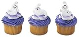 Friendly Halloween Ghosts Cupcake Rings - 24 pcs by Bakery Supplies