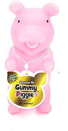 Flash Sales Animolds Pink Glow in The Dark Squeeze Me Gummy Piggie