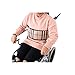 Wheelchair Seat Belt, Adjustable Chair Waist Lap Straps, Soft Safety Harness Cushion Belt, Medical Restraints Straps for Elderly Patients Cares in Bed and Wheelchair (Grid)