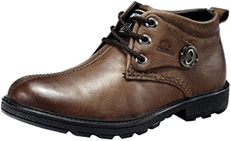 Mulinsen Christmas Daily Leisure Men's Fashion Business Abrasion Resistant Leather Shoes British Wind(9D(M)US,brown)