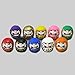 Daruma Fortune Dolls (4.7cm, Set of 10, Made in Japan)