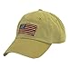 Dorfman Pacific Cotton Stars and Stripes American Flag Baseball Hat, Navy