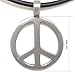 JUICY ACCESSORIES BY JUICY SKIN CARE Peace Sign Love Necklace (M - Pewter For Man)
