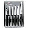 Victorinox Swiss Classic Keukenmessen voor groente, 6-delige set, aspergeschiller, groentemessen, geschikt voor de…