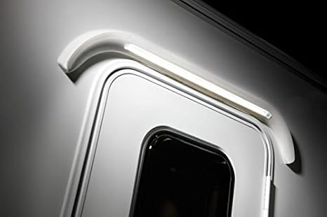 Wohnwagen-/Wohnmobil-Licht, LED, anzubringen über der Tür, Vorzeltleuchte mit eingebauter Wasserrinne