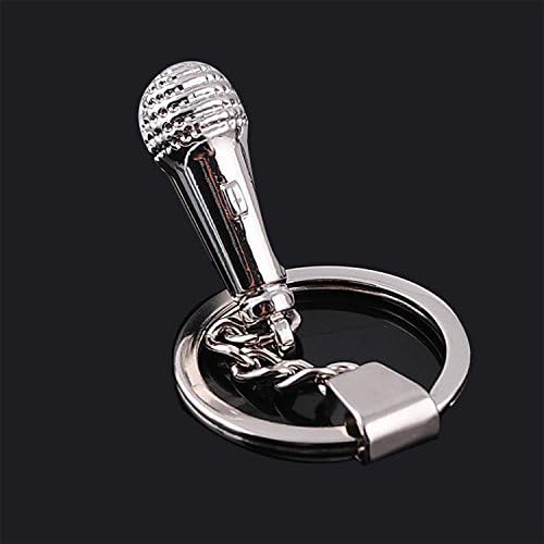 Metal Key Chain Creative Key Microphone Key Chain