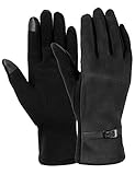 Women Winter Gloves Touch Screen Gloves for Phone Warm Thick Fleece Mittens