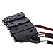 BCP 2pcs Black Color+ 2pcs Burgundy Color Hat Clip/Cap Retainer for Fishing,Outdoor