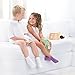 SmartKnitKIDS Seamless Sensitivity Socks for Sensory Issues - Made in USA (White, Large)