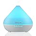 Siensync Essential Oil Diffuser, (TM) 300ML Ultrasonic Cool Mist Humidifier 4 Timer Setting Waterless Auto Shut-Off Aroma Diffuser with 7 Color LED Lights for,Office, Home