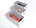 ADORN Home Essentials| Foldable Closet Fabric Drawer| Fits as Drawers for Any Adorn 10 Tier Closet Organizer| Set of 3 Baskets, for Clothing, Accessories, Shoes and Home Essentials