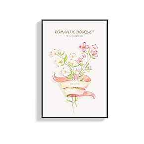 Framed Canvas Wall Art for Living Room, Bedroom Nordic Style Plant Canvas Prints for Home Decoration Ready to Hang - 16x24 inches