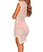 Shawhuwa Womens Sexy Lace V Neck Bikini Cover up Beach Dress Swimwear M White