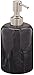 Creative Home Natural Black Marble Liquid Hand Soap, Lotion Dispenser Sanitizer Dispenser for Bathroom Countertop, Kitchen Sink Hand Soap, Dish Soap
