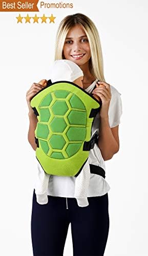 Ergonomic Baby Carrier Soft Breathable Baby Carriers Backpack Front and Back for Infants - Cute Animals - Turtle