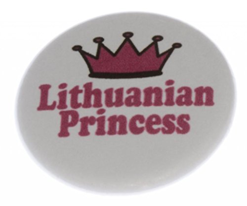 A&T Designs Unisex - Lithuanian Princess 1.25" Pinback Button Pin - Lithuania