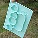Cheaboom Silicone Food Placemat, Silicone Food Tray Babies Placemat Plate Non-Slip Placemat or Kids,Toddlers (Light Green)